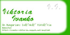 viktoria ivanko business card